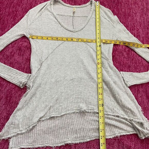 Free People Drippy Sunset Park Lightweight Thermal Knit Oversized Tunic Top XS - Picture 9 of 11